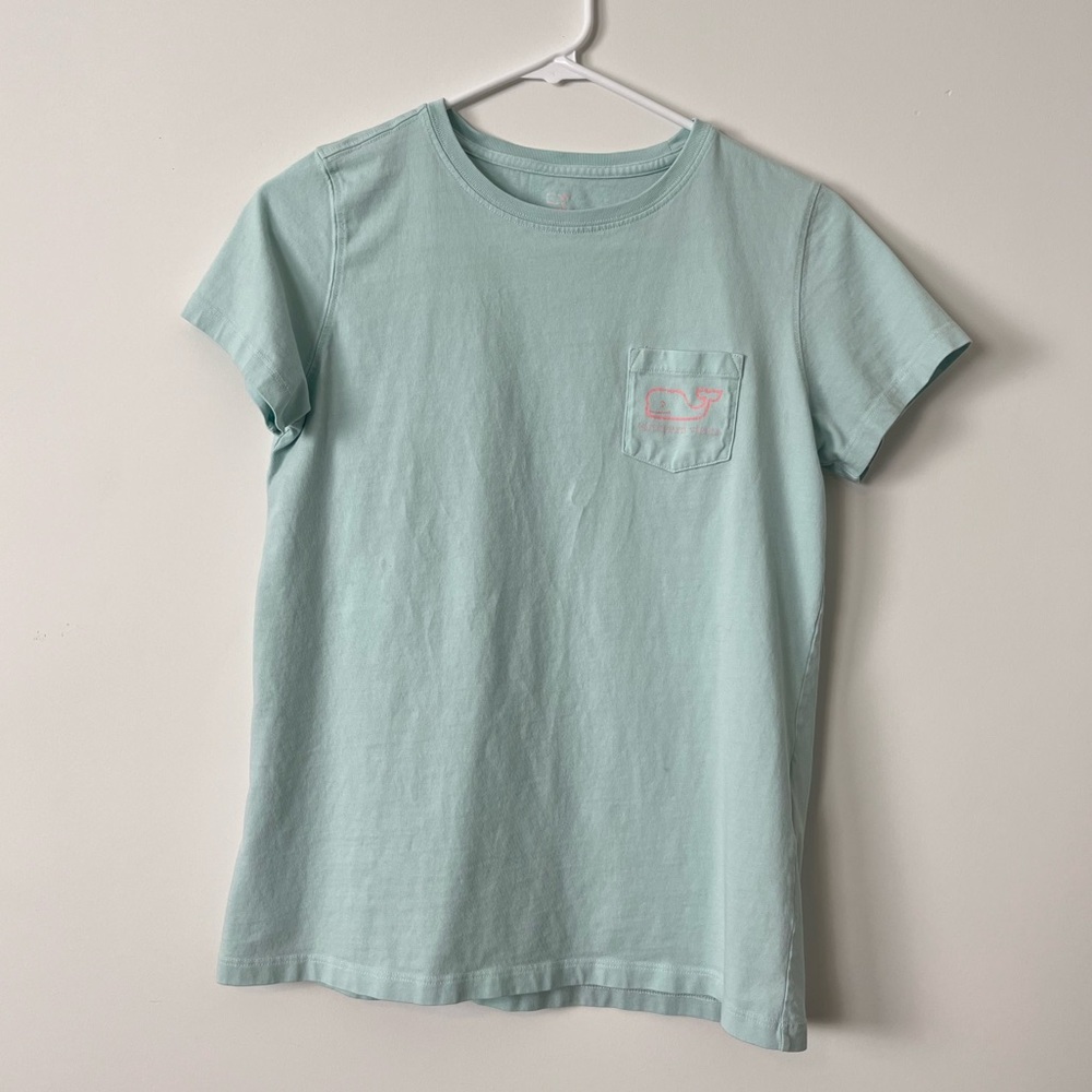 Vineyard Vines Women’s Small Turquoise T-Shirt - Picture 2 of 4